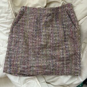 J. Crew Multicolor Tweed Mini Skirt